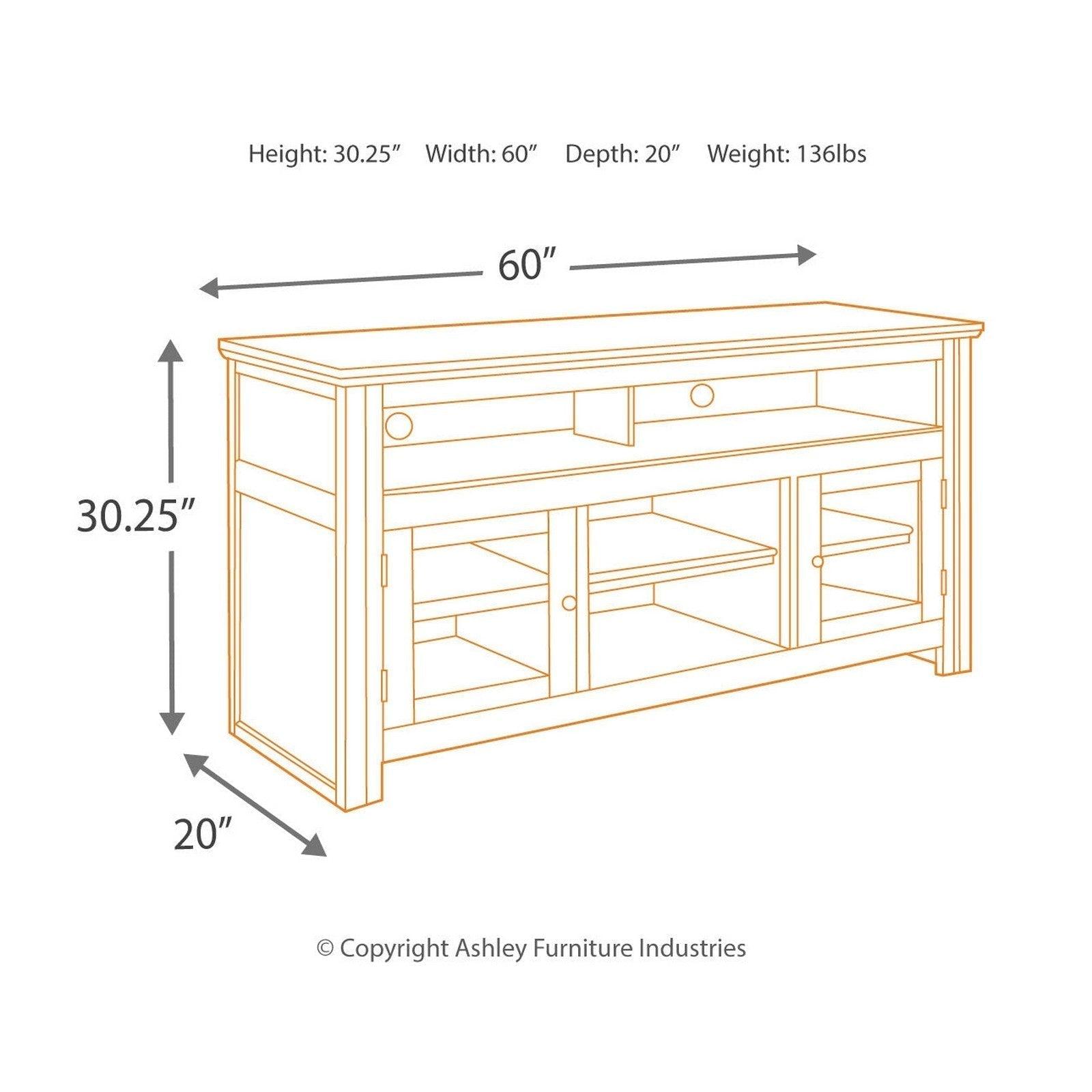 Harpan 60&quot; TV Stand Ash-W797-38