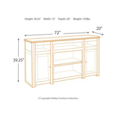 Harpan 72" TV Stand Ash-W797-68