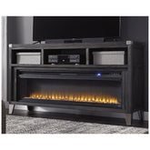 Todoe 65" TV Stand with Electric Fireplace Ash-W901W1