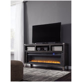 Todoe 65" TV Stand with Electric Fireplace Ash-W901W1