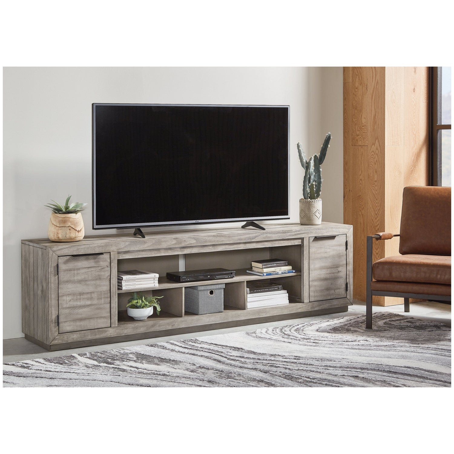 Naydell 92&quot; TV Stand Ash-W996-78