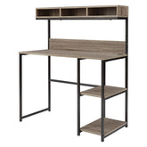 Daylicrew Home Office Desk and Hutch Ash-Z1510259