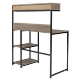 Daylicrew Home Office Desk and Hutch Ash-Z1510259
