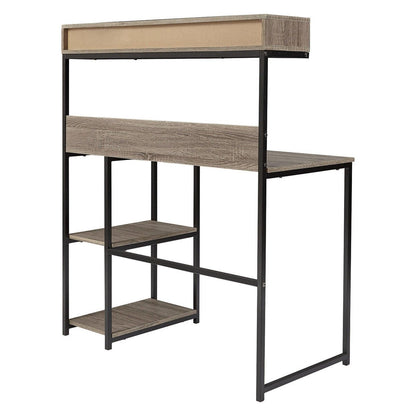 Daylicrew Home Office Desk and Hutch Ash-Z1510259
