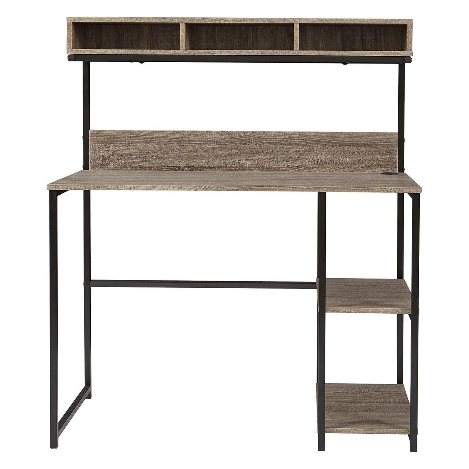 Daylicrew Home Office Desk and Hutch Ash-Z1510259