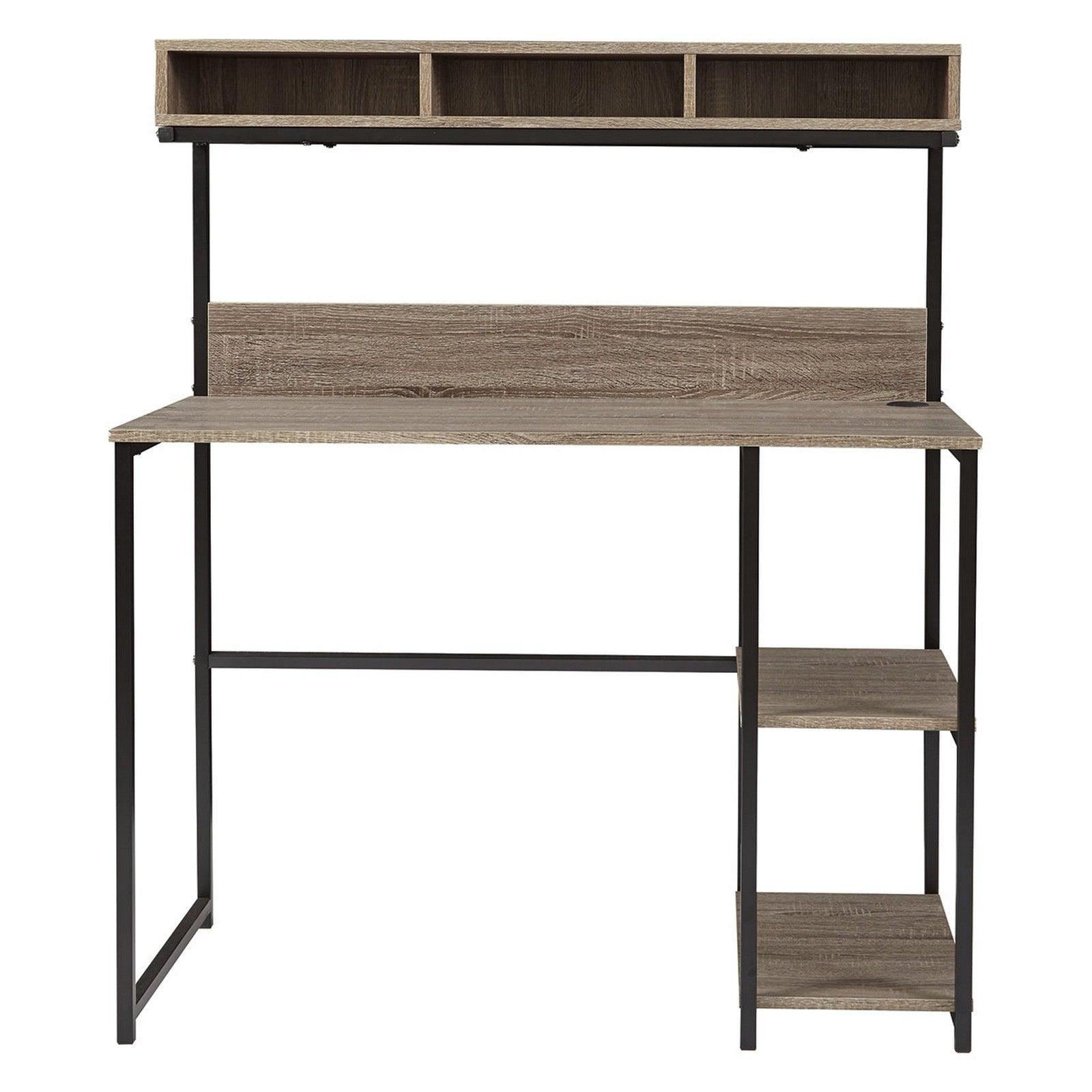 Daylicrew Home Office Desk and Hutch Ash-Z1510259