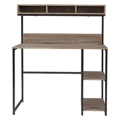 Daylicrew Home Office Desk and Hutch Ash-Z1510259