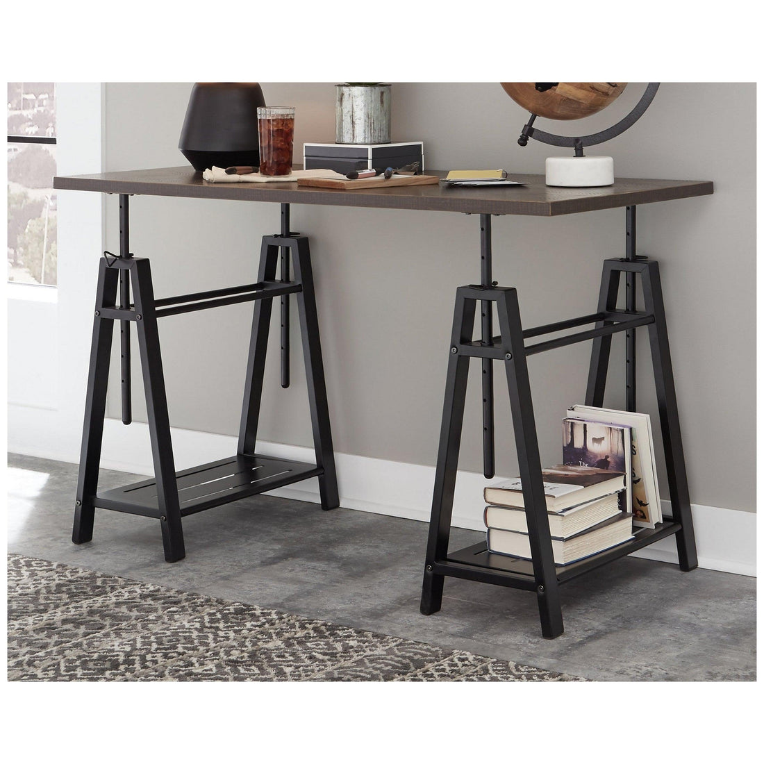 Irene Adjustable Height Desk Ash-Z1730003