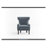 ACCENT CHAIR, BLUE VELVET 1190BU-1