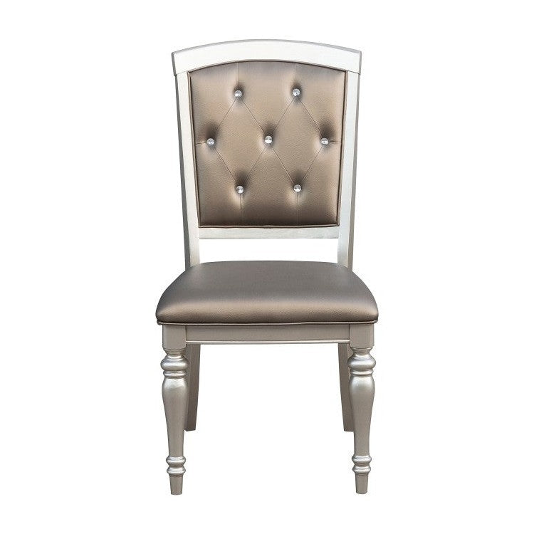 \SIDE CHAIR, PEARL SILVER P/U, BUTTON BACK 5477NS
