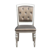 \SIDE CHAIR, PEARL SILVER P/U, BUTTON BACK 5477NS