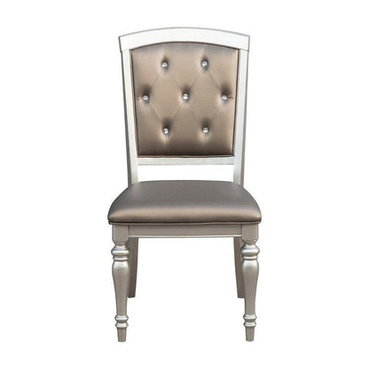 \SIDE CHAIR, PEARL SILVER P/U, BUTTON BACK 5477NS
