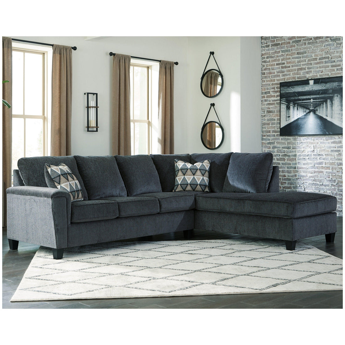 Abinger 2-Piece Sectional with Chaise - Ash-83905S2 - Underkut