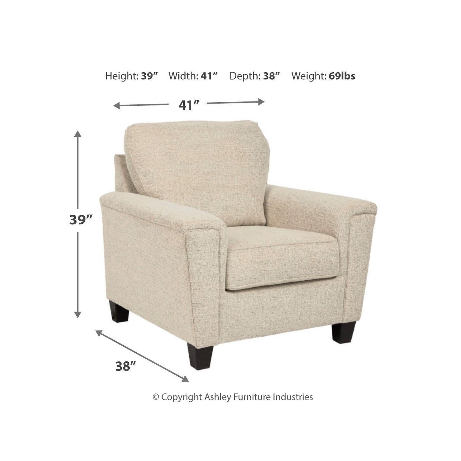 Abinger Chair - Ash-8390420 - Underkut