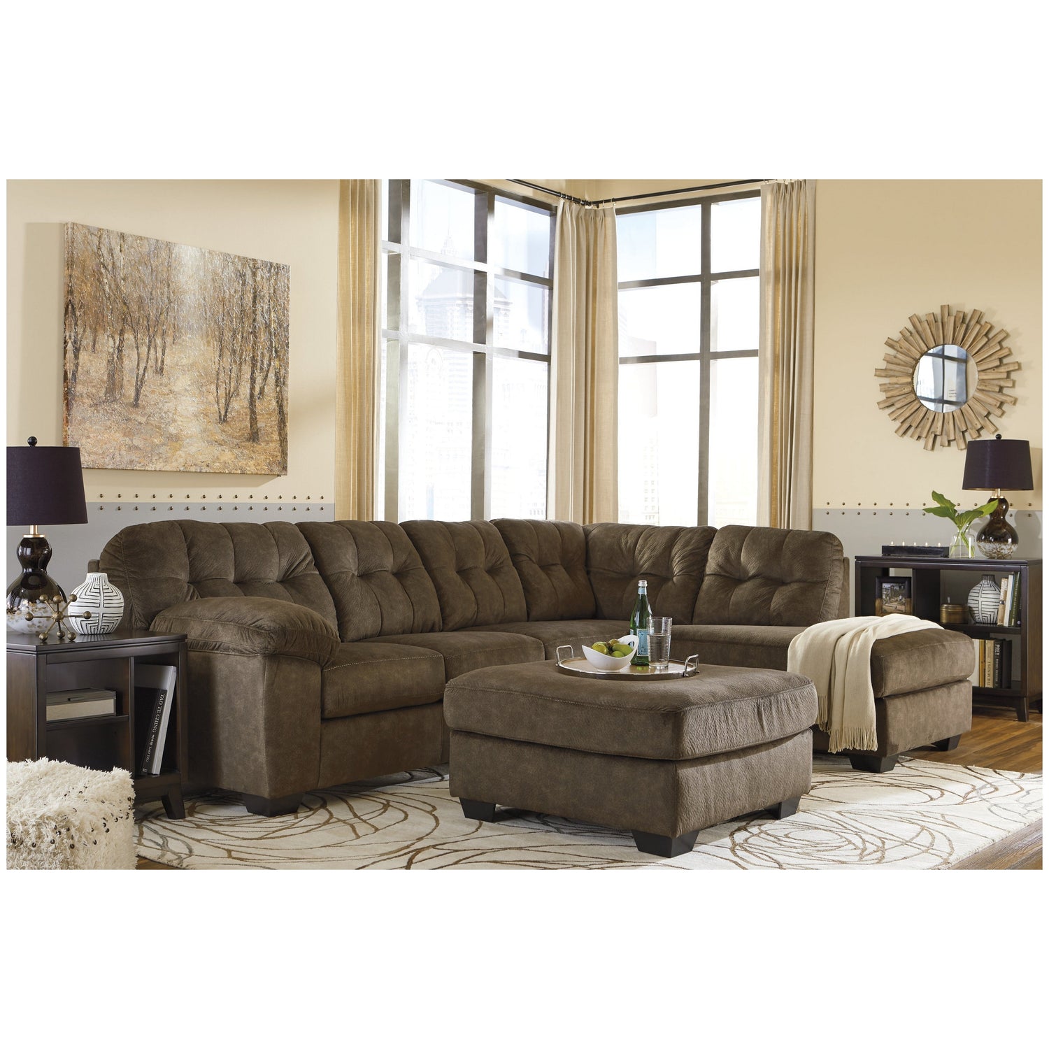 Accrington 2-Piece Sectional with Chaise - Ash-70508S3 - Underkut