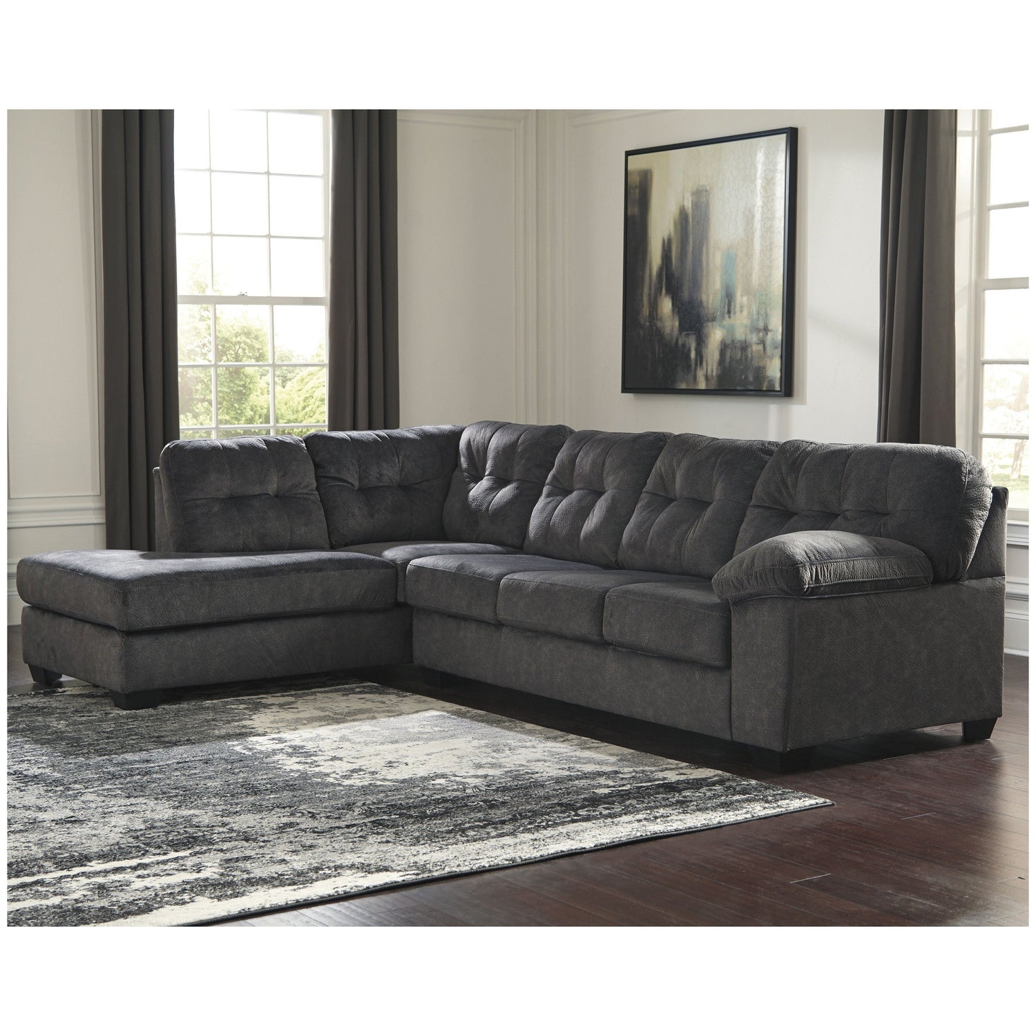 Accrington 2-Piece Sectional with Chaise - Ash-70509S1 - Underkut