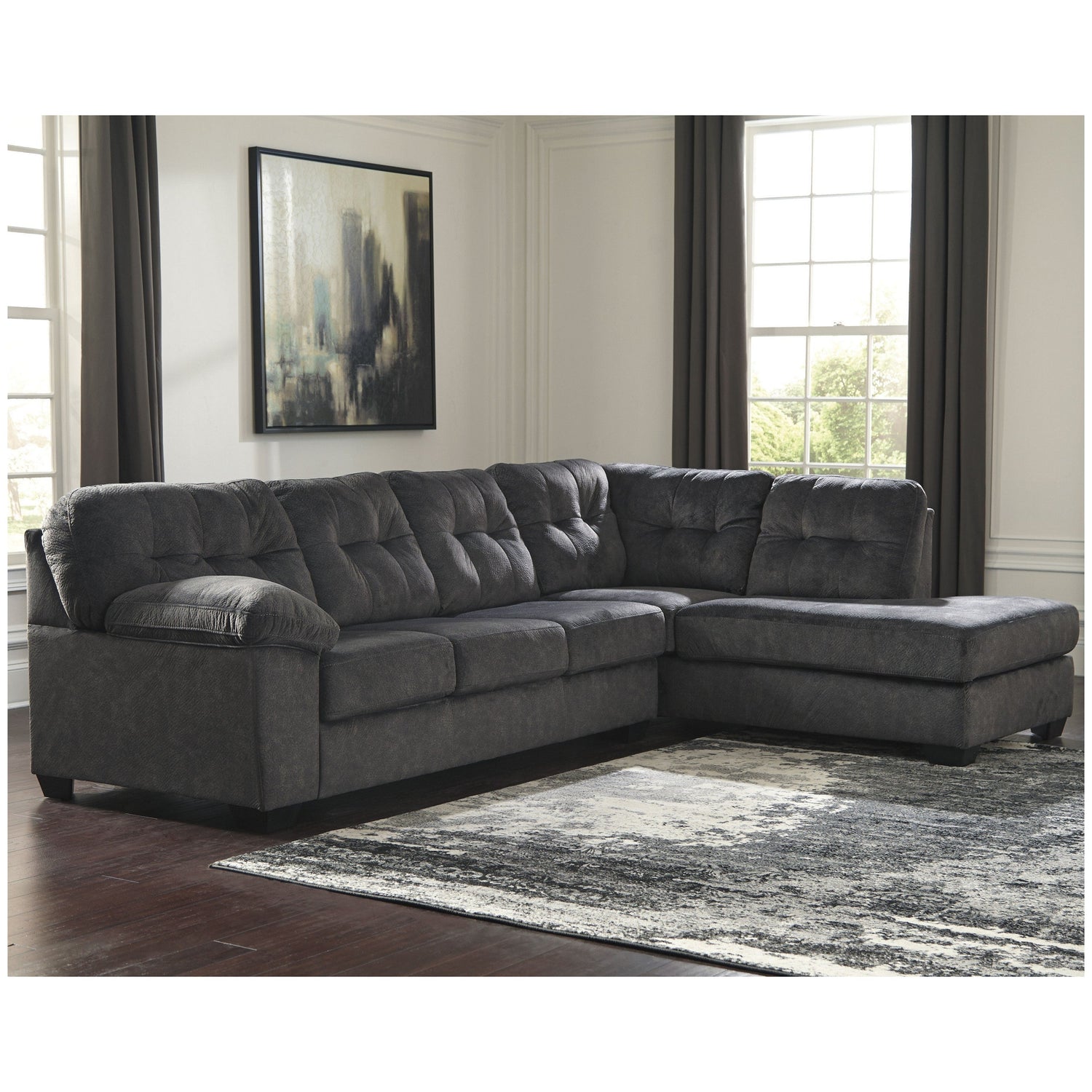 Accrington 2-Piece Sectional with Chaise - Ash-70509S3 - Underkut