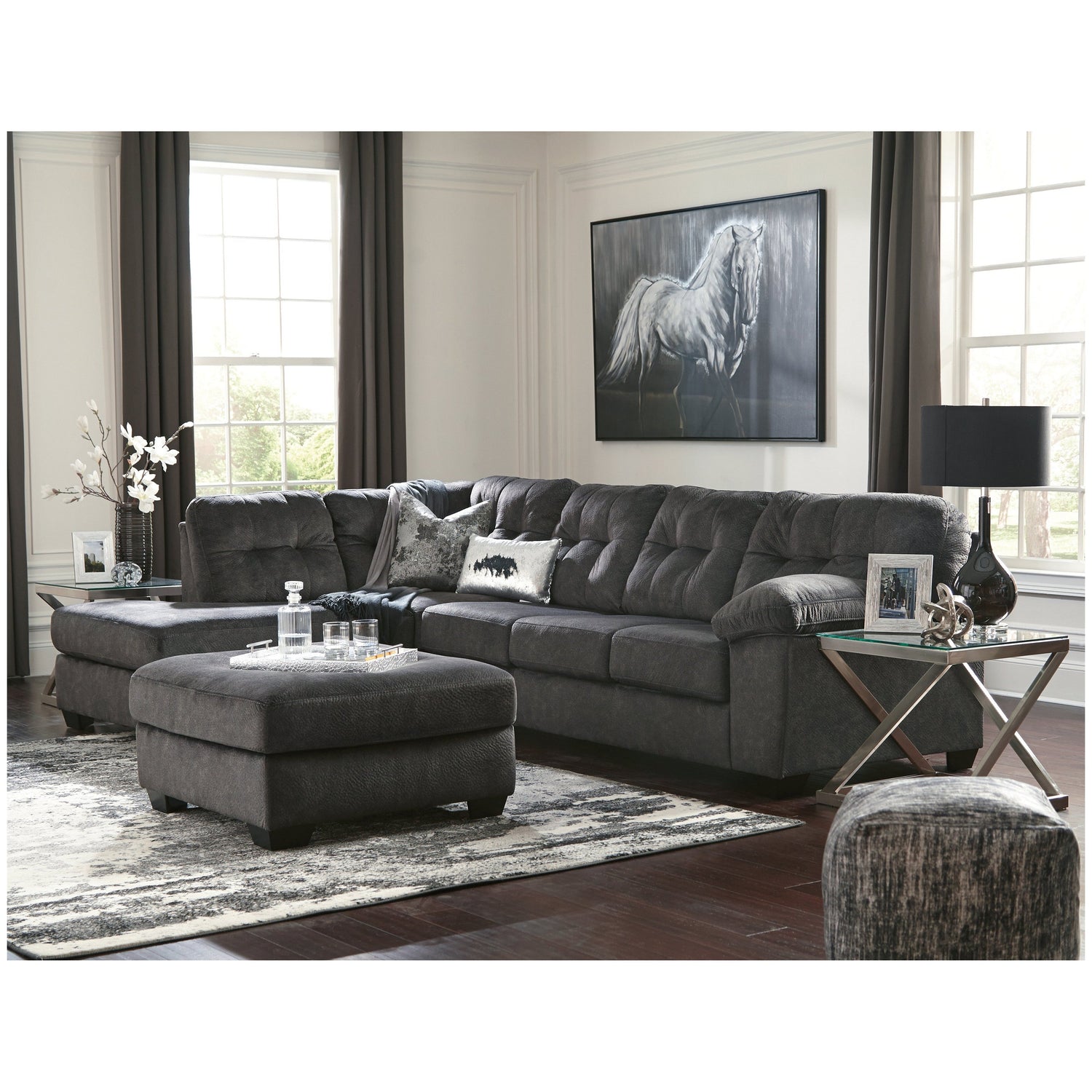 Accrington 2-Piece Sleeper Sectional with Chaise - Ash-70509S2 - Underkut