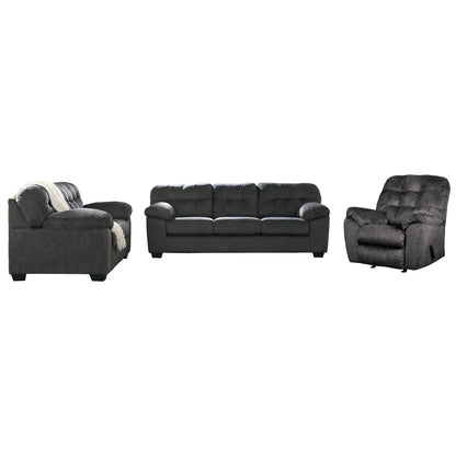 Accrington Sofa and Loveseat with Recliner - Ash-70509U4 - Underkut