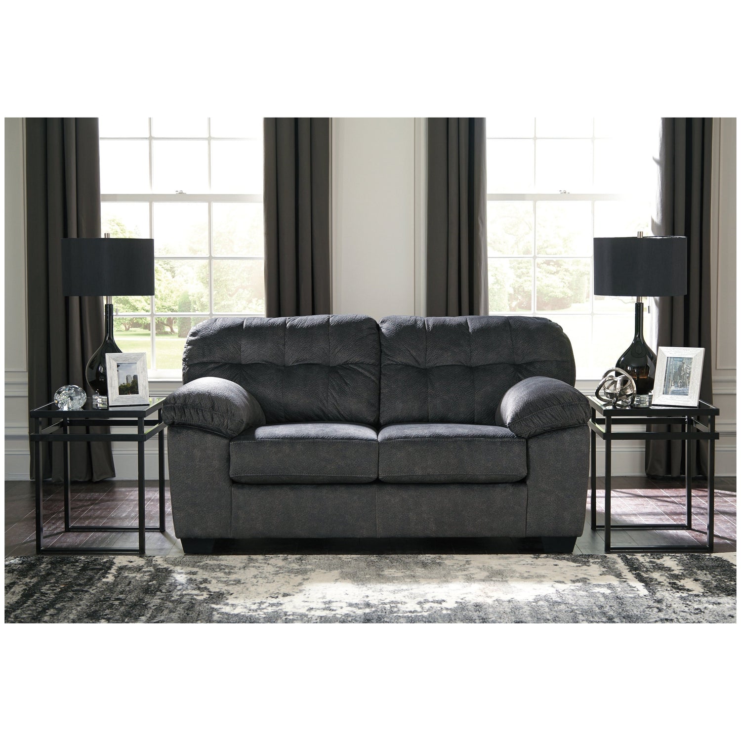 Accrington Sofa and Loveseat with Recliner - Ash-70509U4 - Underkut
