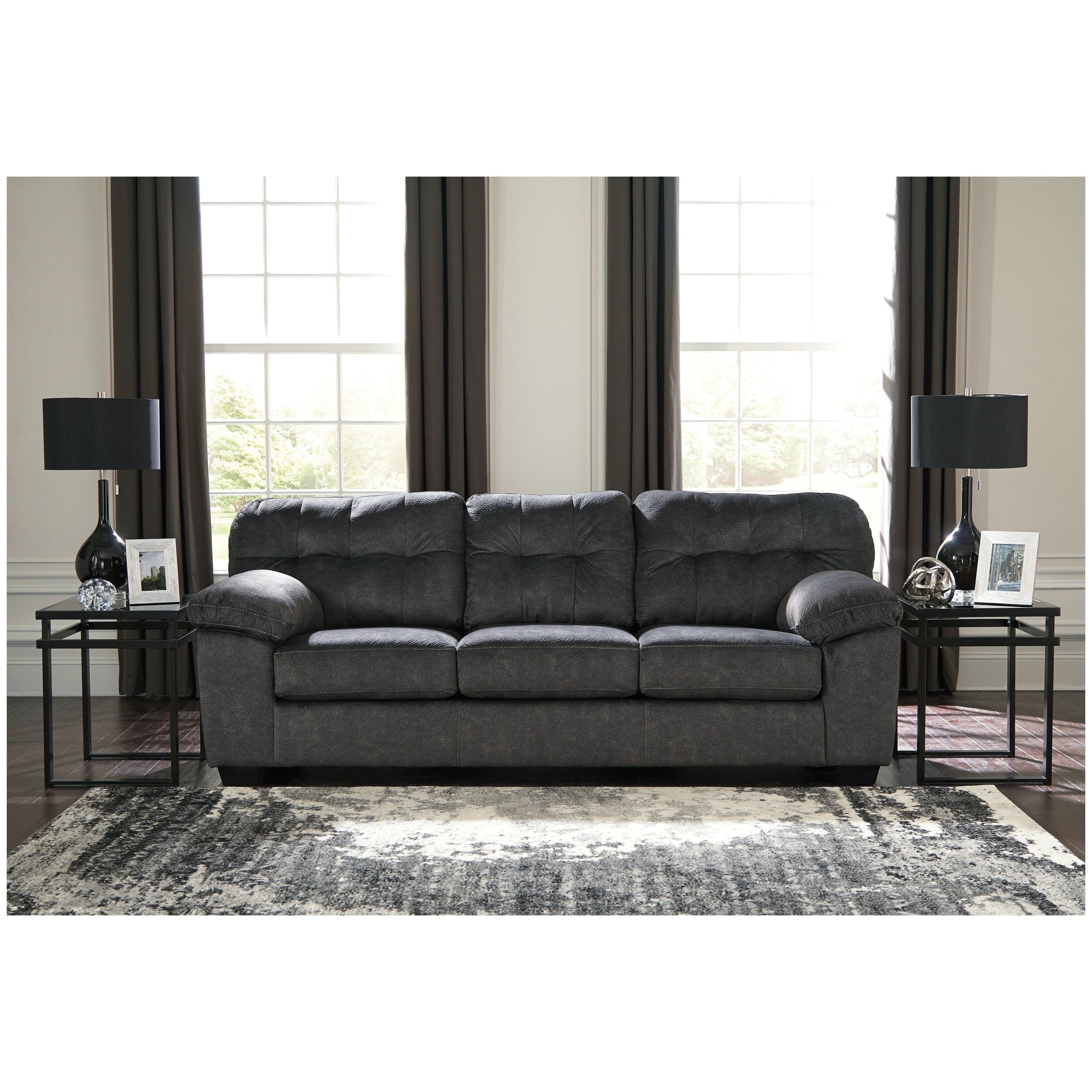 Accrington Sofa and Loveseat with Recliner - Ash-70509U4 - Underkut
