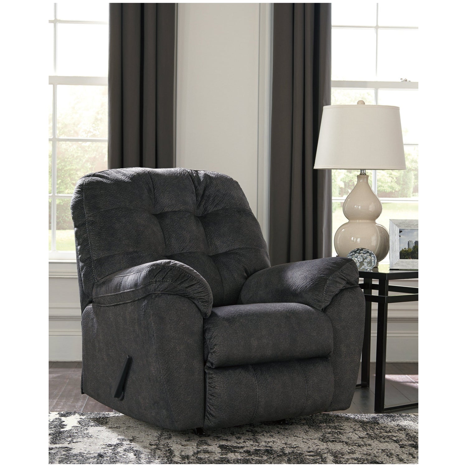 Accrington Sofa and Loveseat with Recliner - Ash-70509U4 - Underkut