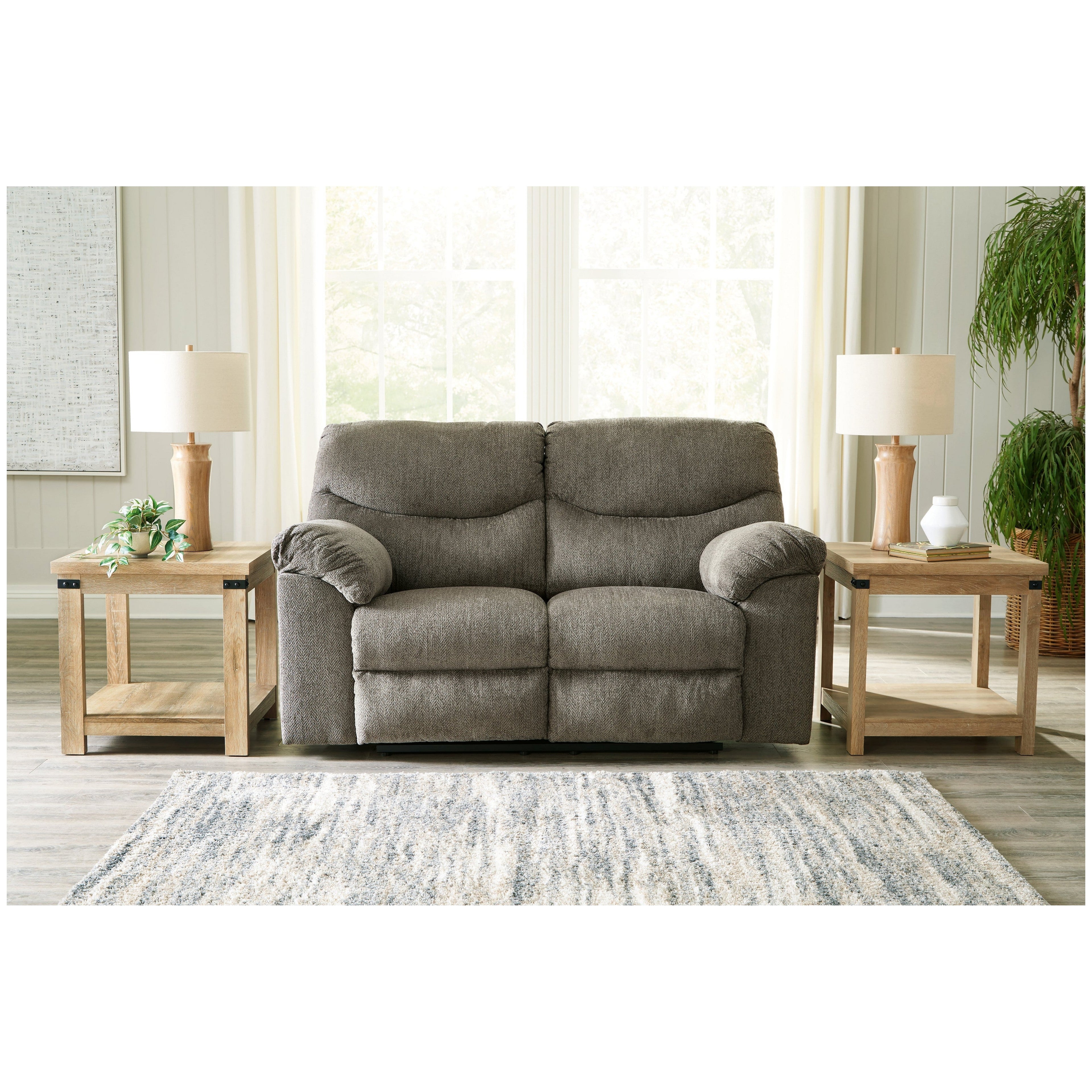 Alphons Reclining Loveseat - Ash-2820186 - Underkut