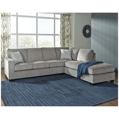 Altari 2-Piece Sectional with Chaise - Ash-87214S2 - Underkut