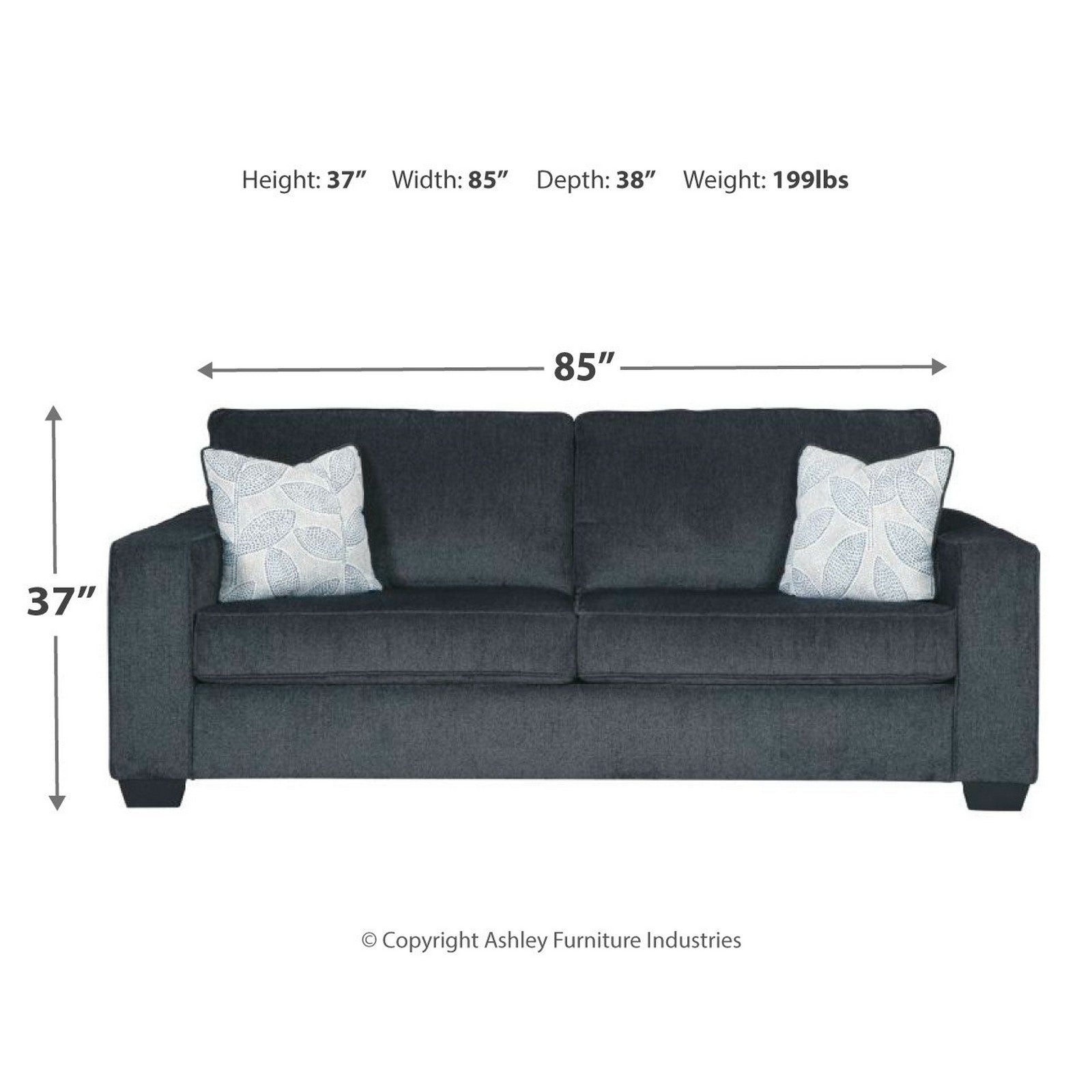 Altari Queen Sofa Sleeper - Ash-8721339 - Underkut