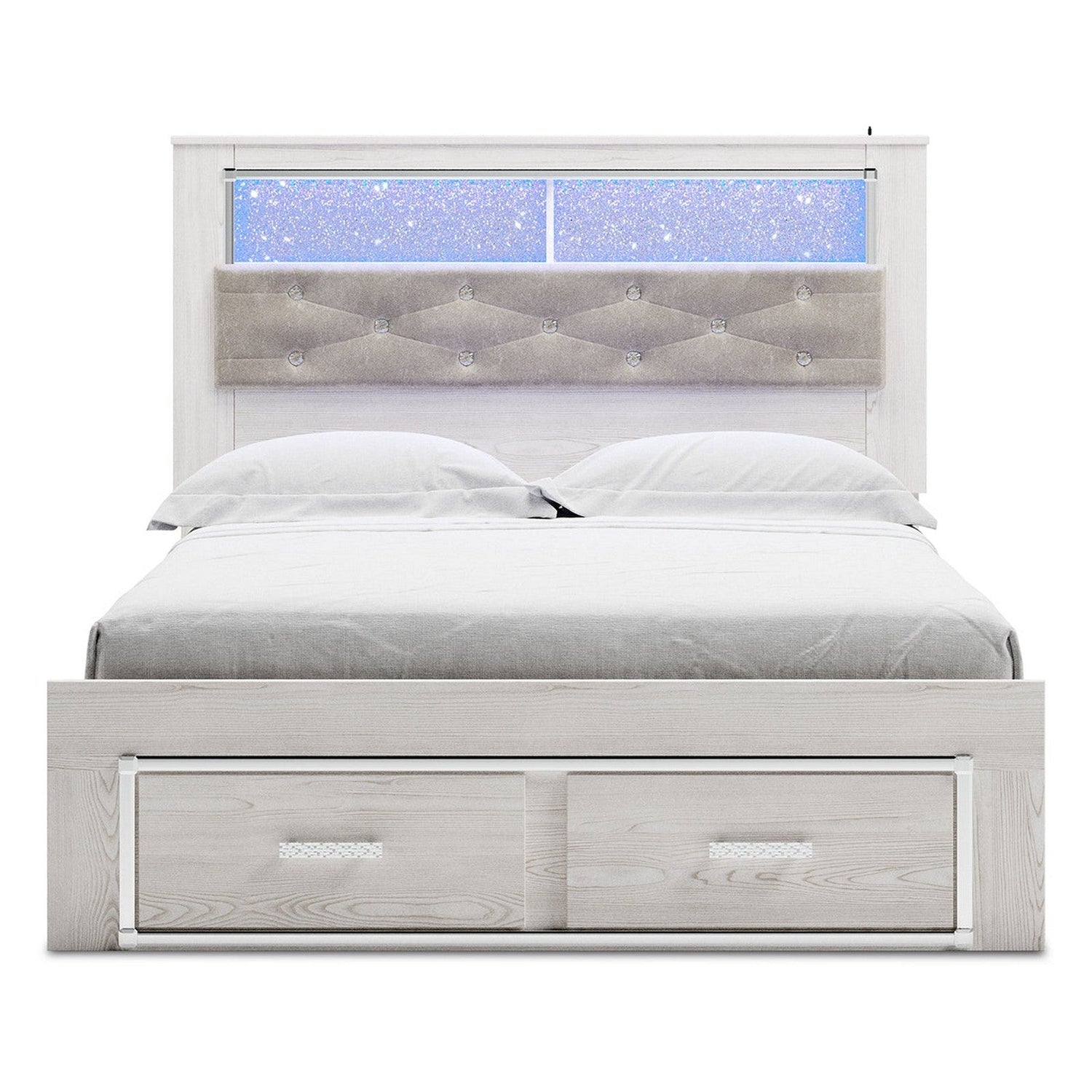 Altyra Upholstered Bookcase Bed with Storage - Ash-B2640B19 - Underkut