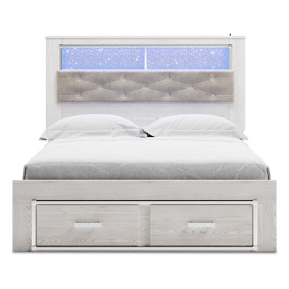 Altyra Upholstered Bookcase Bed with Storage - Ash-B2640B19 - Underkut