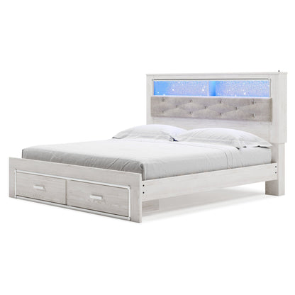 Altyra Upholstered Bookcase Bed with Storage - Ash-B2640B30 - Underkut