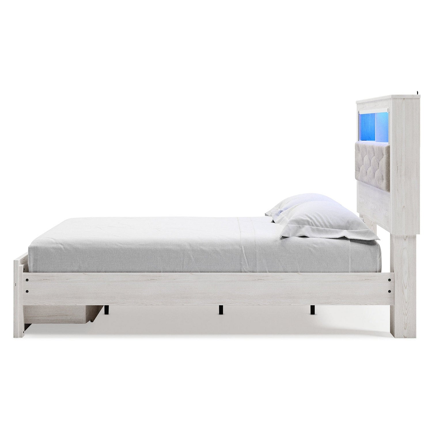 Altyra Upholstered Bookcase Bed with Storage - Ash-B2640B19 - Underkut