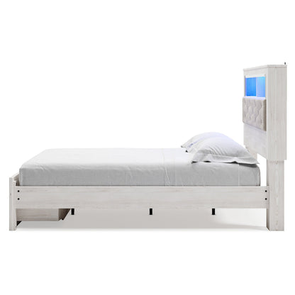 Altyra Upholstered Bookcase Bed with Storage - Ash-B2640B19 - Underkut