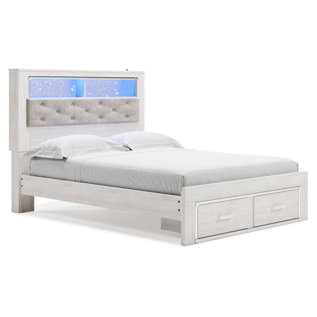Altyra Upholstered Bookcase Bed with Storage - Ash-B2640B19 - Underkut