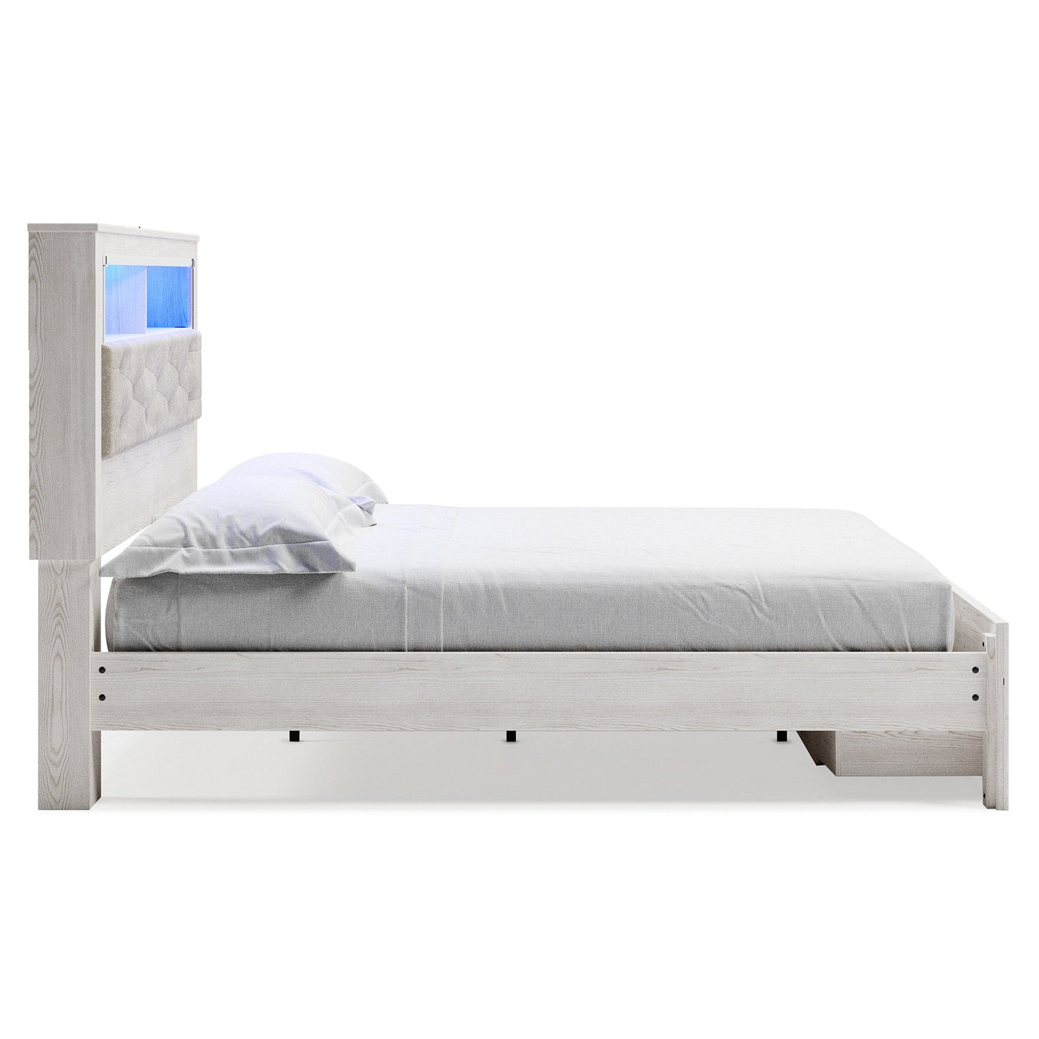 Altyra Upholstered Bookcase Bed with Storage - Ash-B2640B30 - Underkut