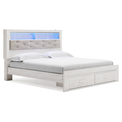 Altyra Upholstered Bookcase Bed with Storage - Ash-B2640B30 - Underkut