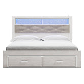 Altyra Upholstered Bookcase Bed with Storage - Ash-B2640B30 - Underkut