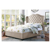 (2) EK UPHOLSTERED BED 1639K-1EK*