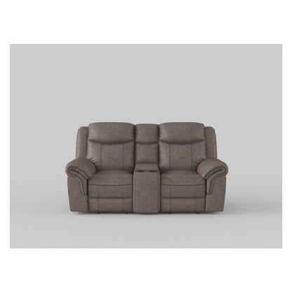 D. GLDR RCLNR LOVE SEAT W/CONSOLE &amp; RECEPTACLES 8206NF-2