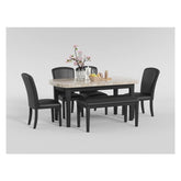 DINING TABLE, MARBLE TOP 5070-64
