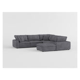 (2)Armless Love Seat 9546GY-2AC*