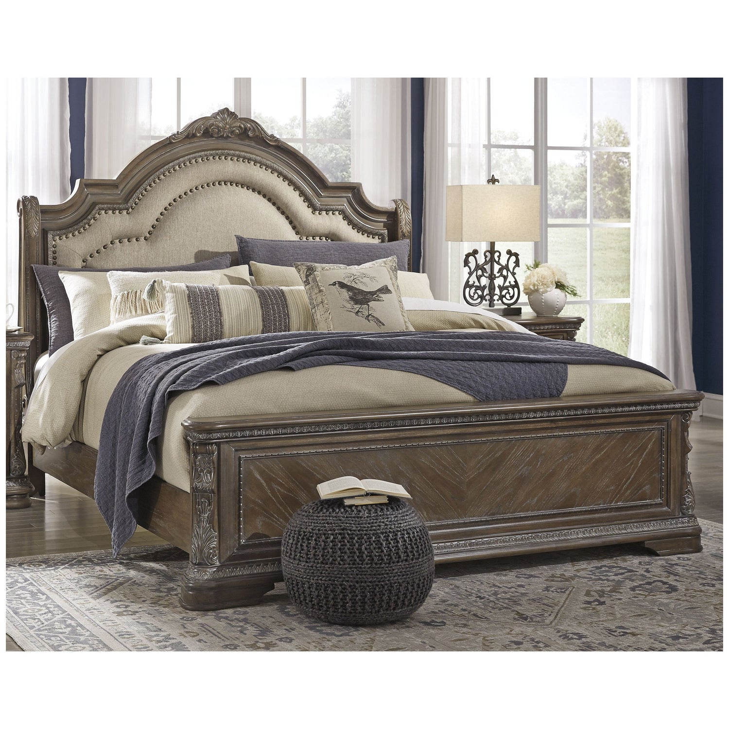 Charmond Upholstered Sleigh Bed
