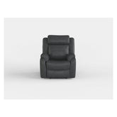 LAY FLAT RECLINING CHAIR, DARK GRAY POLISHED MICROFIBER 9990GY-1