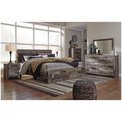 Derekson Panel Bed with 2 Storage Drawers