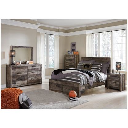 Derekson Panel Bed with 2 Storage Drawers