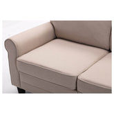 BEIGE LINEN SOFA - SS0002A62-WT HM-WT-2