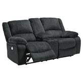 Draycoll Power Reclining Loveseat with Console