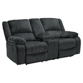 Draycoll Reclining Loveseat with Console Ash-7650494