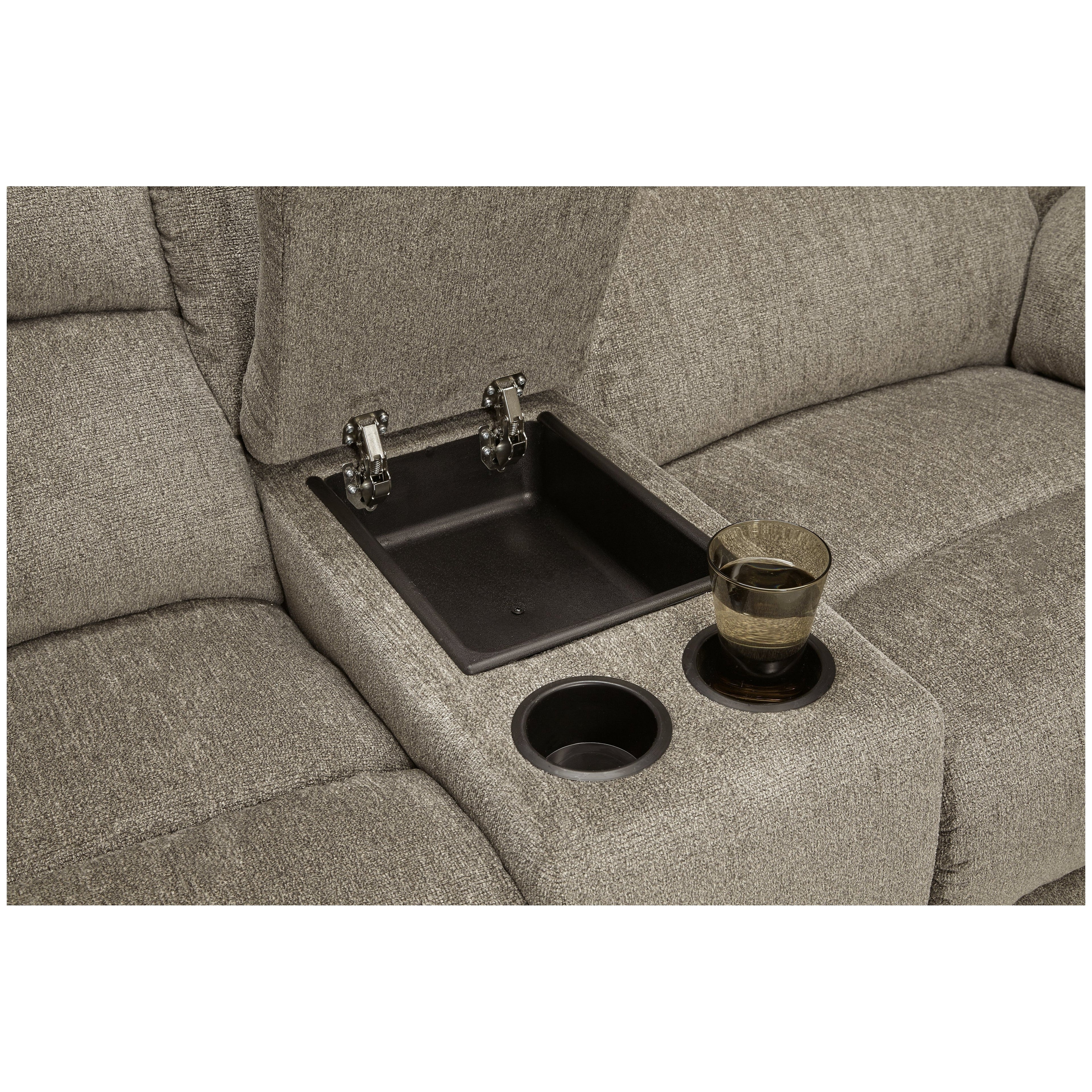 Draycoll Reclining Loveseat with Console